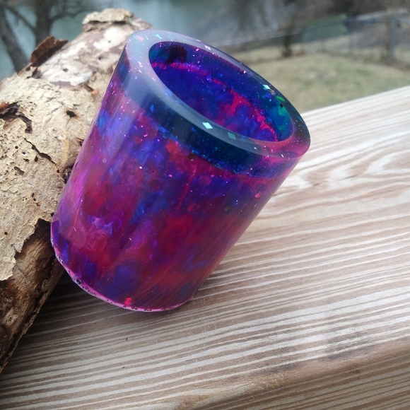 ๐SOLD๐HAND CRAFTED Galaxy Pen Holder Resin Art - Picture 6 of 16